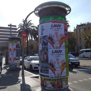 Enganxada cartells 13 de Març 2020 – Barcelona